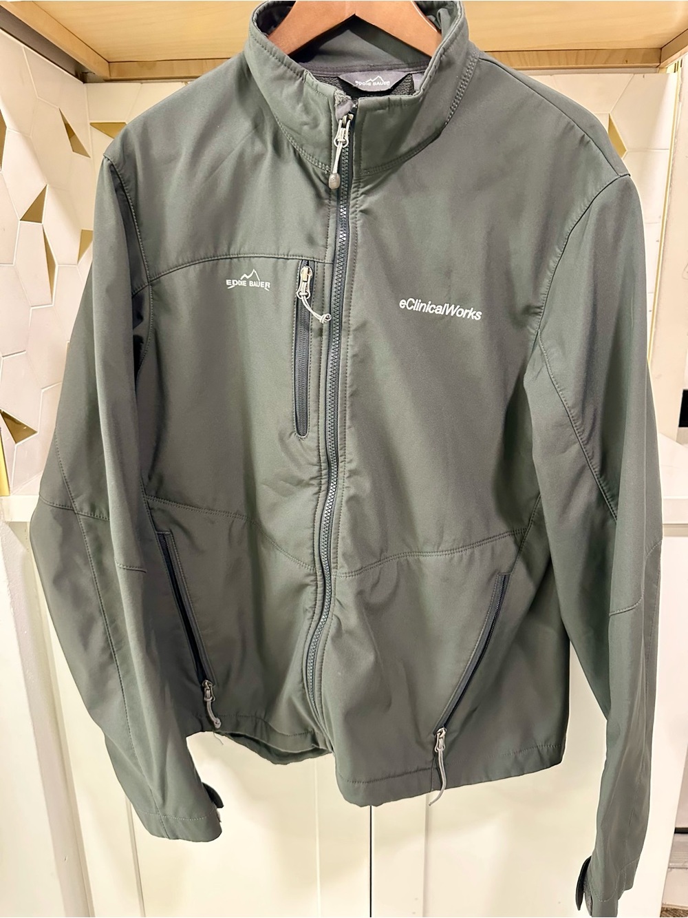 Eddie Bauer Kids Green Jean-Style Jacket